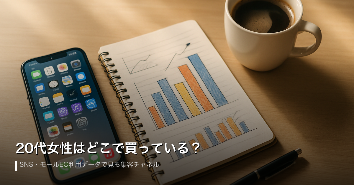 20代女性はどこで買っている？SNS・モールEC利用データで見る集客チャネルの選び方