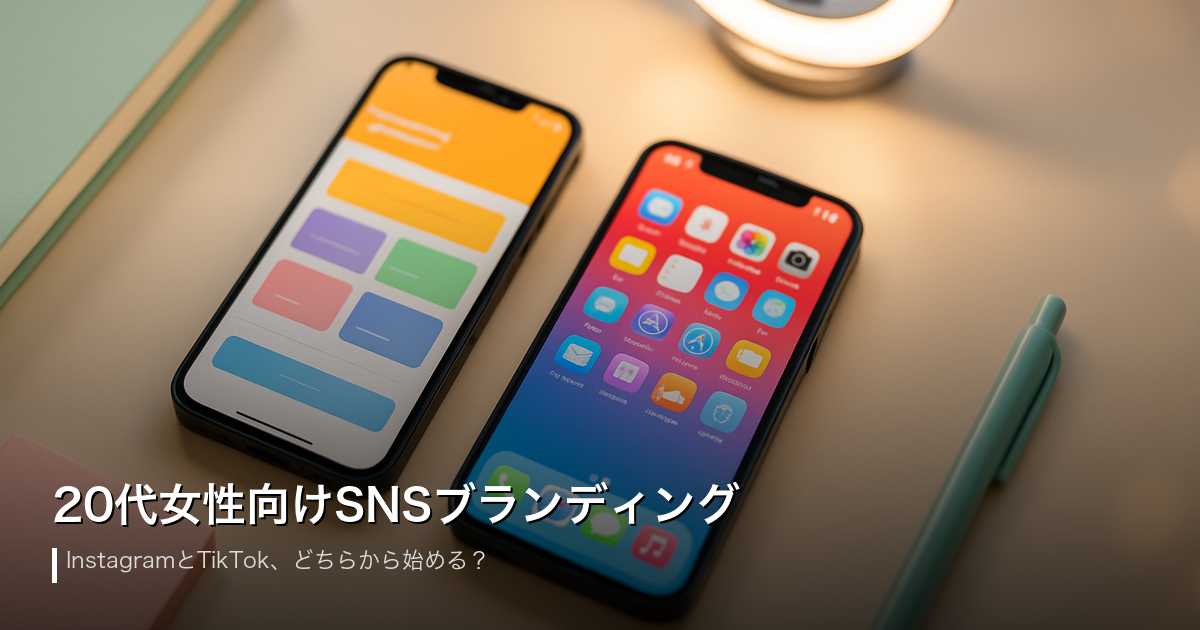 20代女性向けSNSブランディング、InstagramとTikTokどちらから始める？