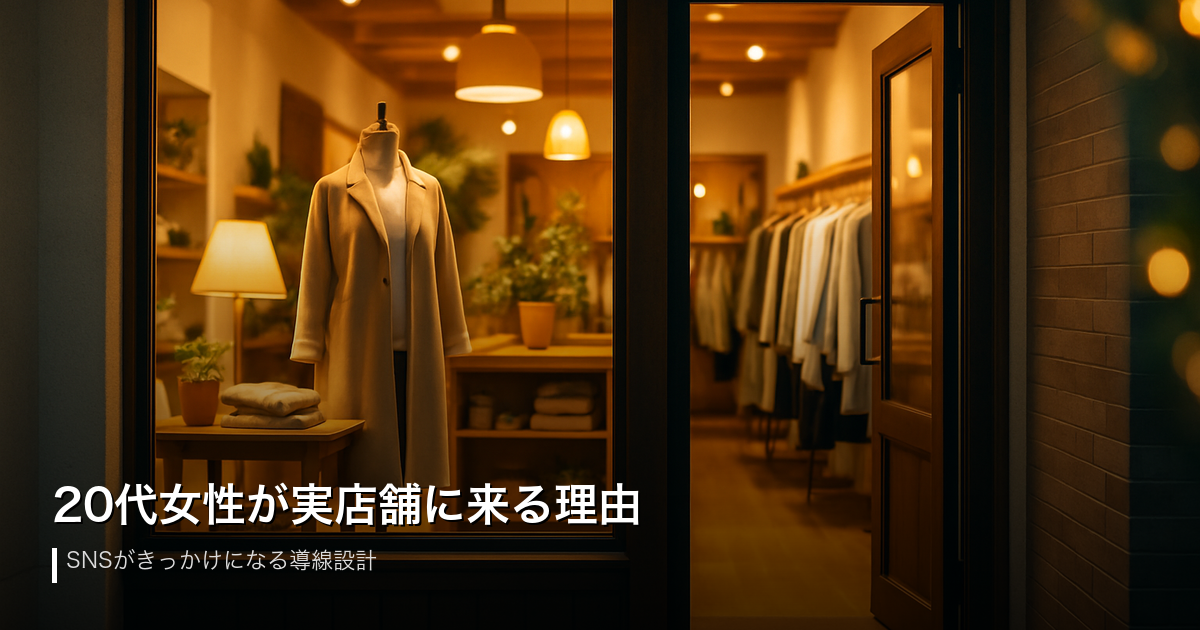 20代女性が実店舗に来る理由——SNSがきっかけになる導線設計