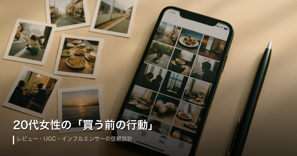 20代女性の「買う前の行動」——レビュー・UGC・インフルエンサーをどう設計するか