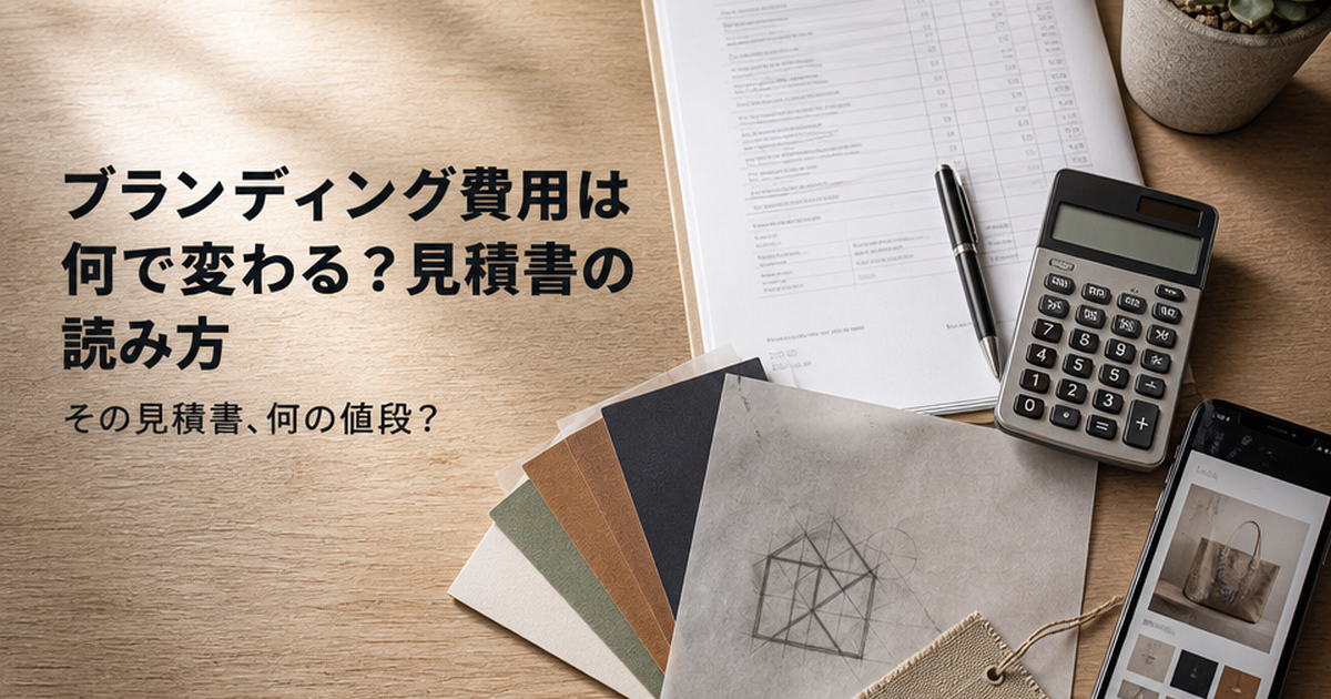ブランディング費用は何で変わる？見積書の読み方