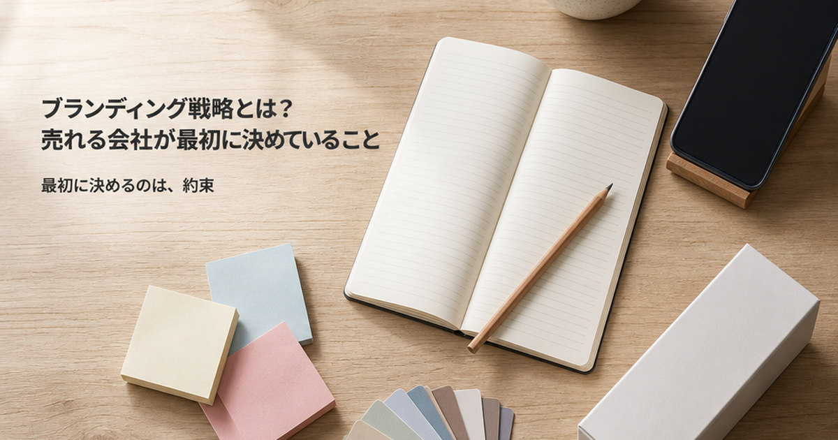 ブランディング戦略とは？売れる会社が最初に決めていること