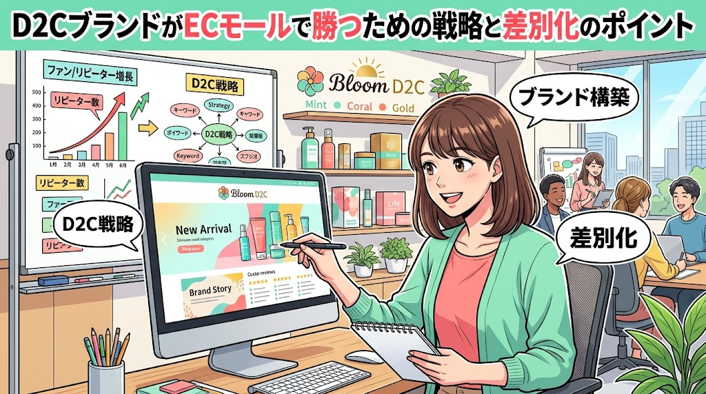 D2Cブランドの作り方と楽天・Amazonとの使い分け戦略