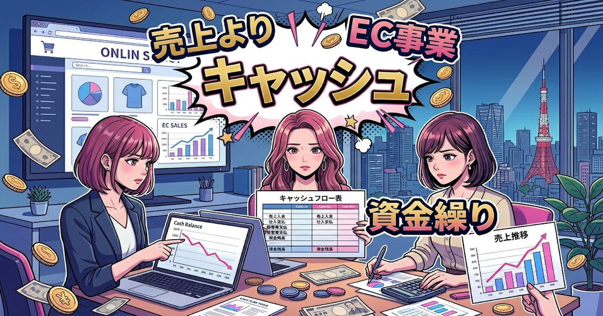 売上より大事なのはキャッシュ。EC事業で資金繰りを制する方法