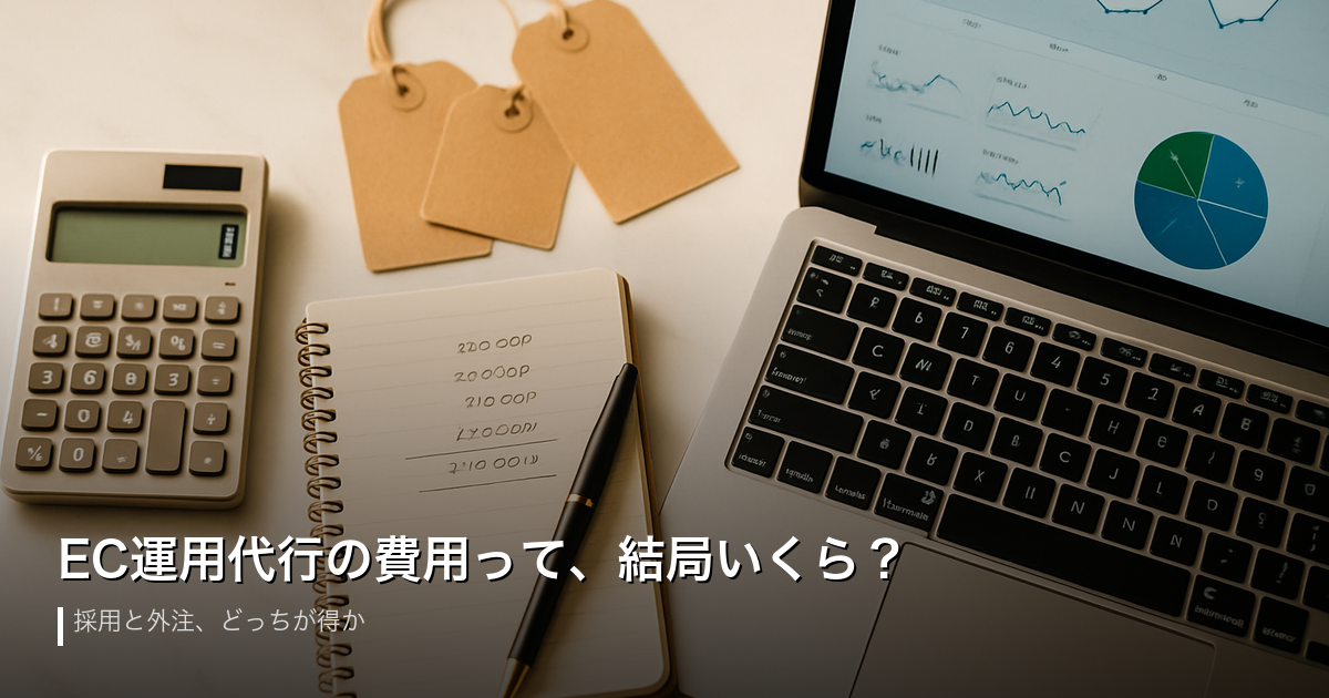EC運用代行の費用って結局いくら？社員を1人雇うコストと正面から比べてみた【2026年版】