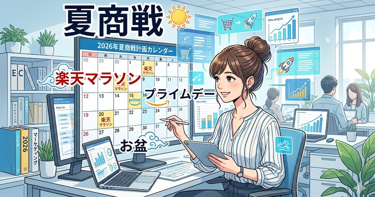 2026年夏商戦EC完全攻略カレンダー(楽天マラソン・お盆・Amazonプライムデー)