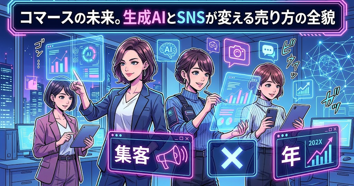 eコマースの未来2026。AIとSNSが変える売り方の全貌