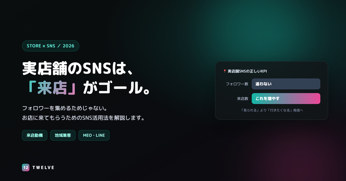 実店舗のSNS活用法 来店につなげる方法
