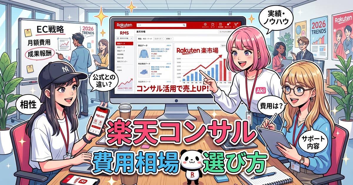 楽天コンサルの費用相場と選び方｜楽天公式との違いも解説【2026年版】