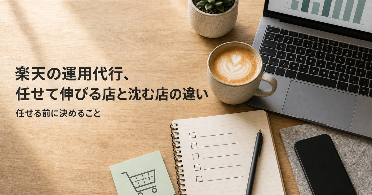 楽天の運用代行、任せて伸びる店と沈む店の違い