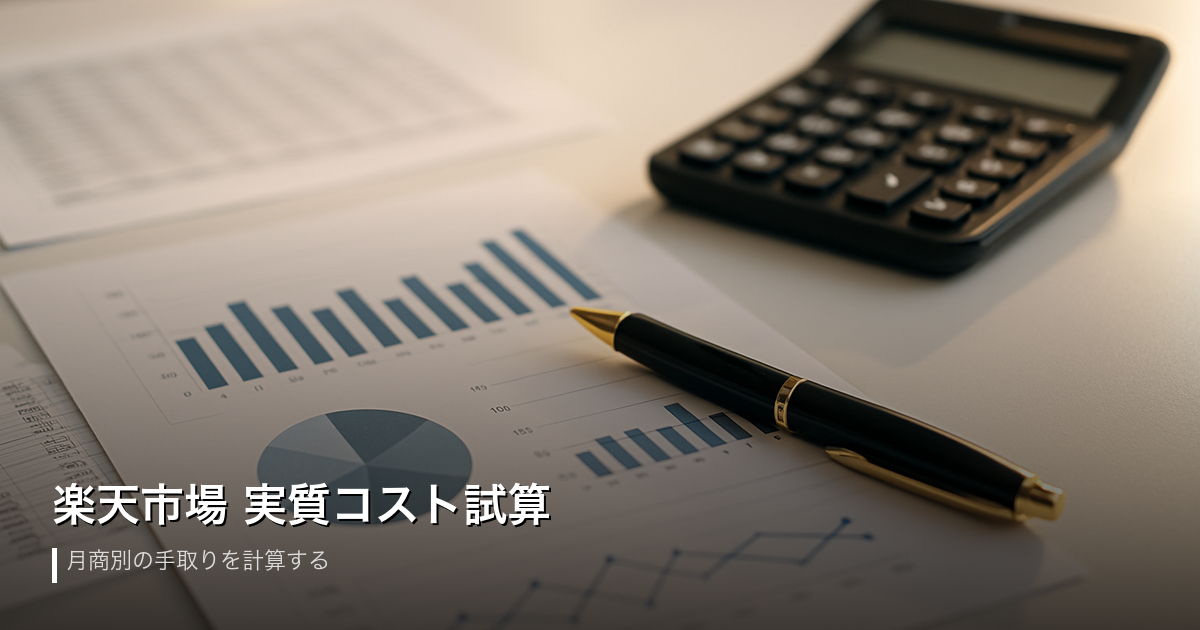 楽天市場の実質コスト月商別試算2026