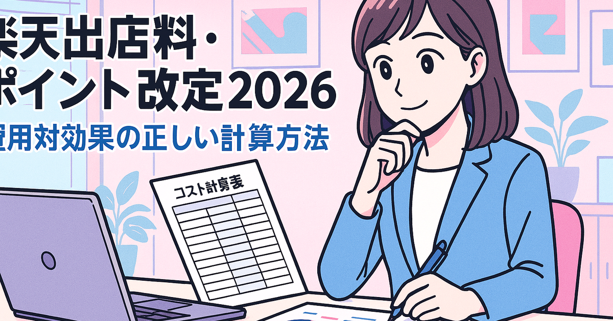 楽天出店料 ポイント改定 2026 費用対効果