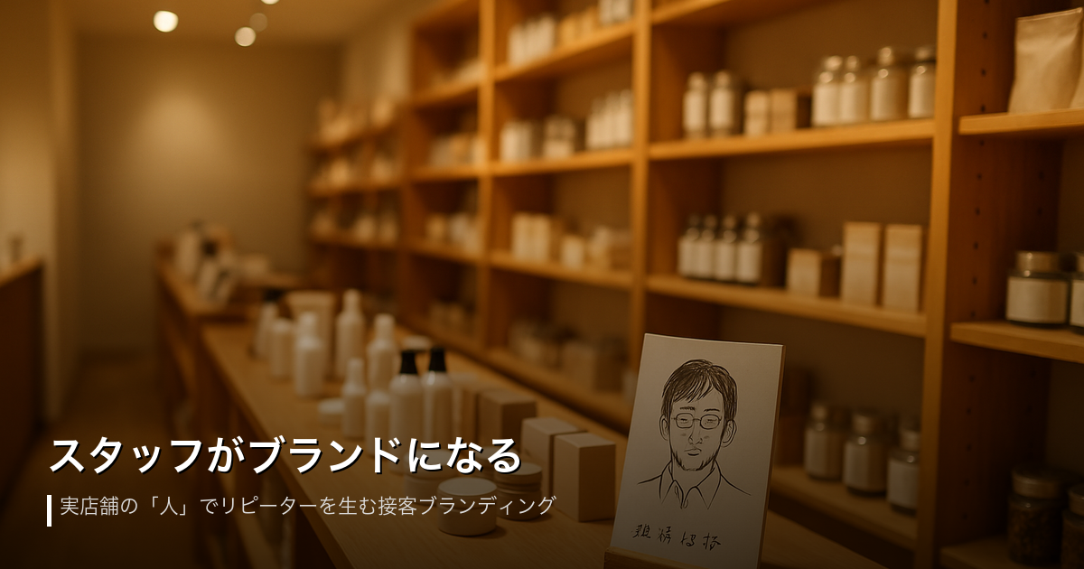 スタッフがブランドになる——実店舗の「人」でリピーターを生む接客ブランディング