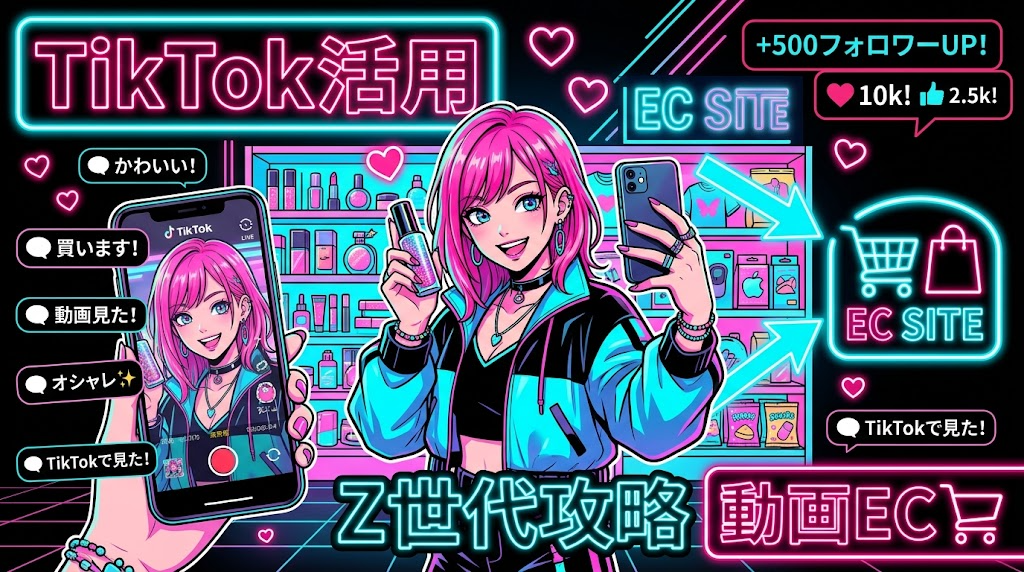 TikTok×ECで売上急伸！Z世代への販売戦略【2026年版】
