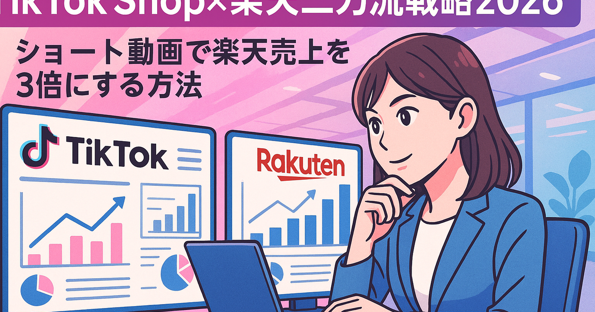 TikTok Shop 楽天 二刀流 EC戦略 2026