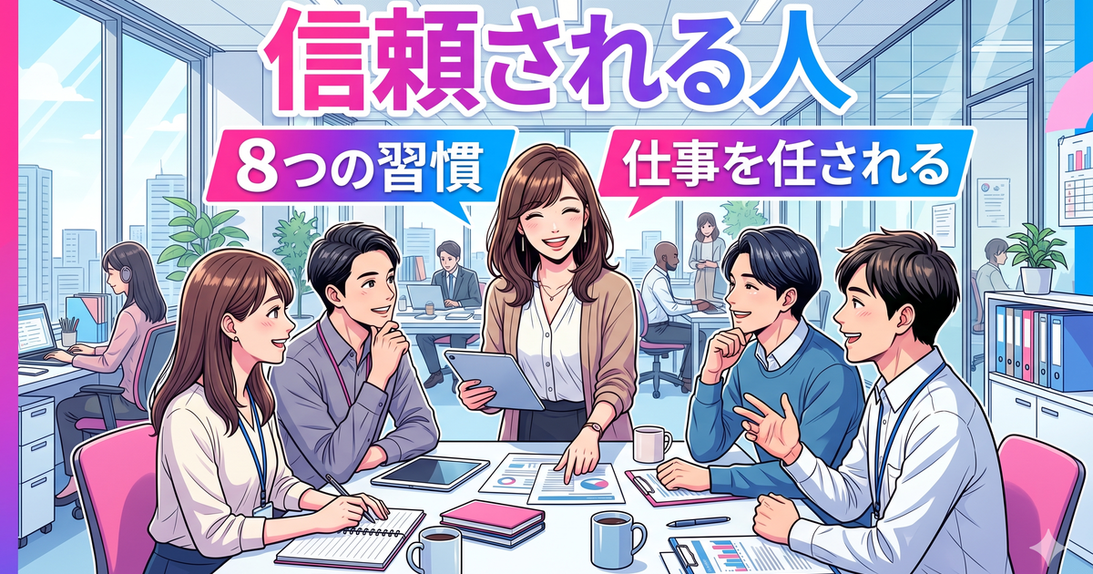 職場で信頼される人の習慣
